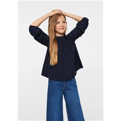 Blusa rayas fruncida -  Niña | MANGO OUTLET España