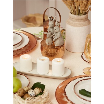 Скатерть Этель Еaster d=148 см +/-3 см, 100% хлопок, саржа 190 г/м²