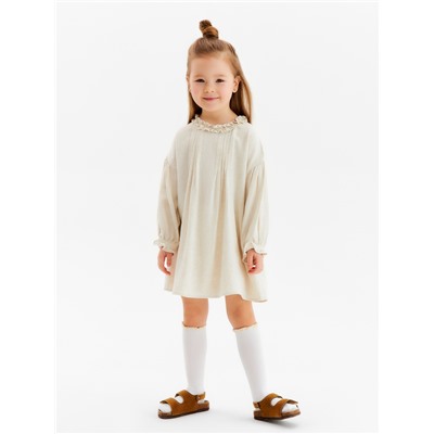 Платье Крошка Я Linen, рост 92-98 см, бежевое