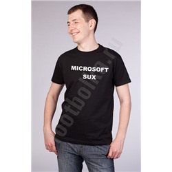 Футболка  "MICROSOFT SUX"