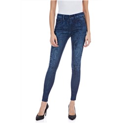 Vaquero skinny fit de tiro alto Luzien - Azul