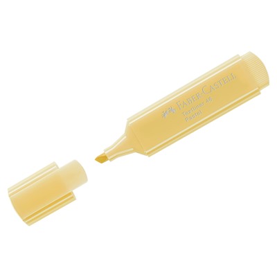 Текстовыделитель Faber-Castell "46 Pastel" ванильный, 1-5мм