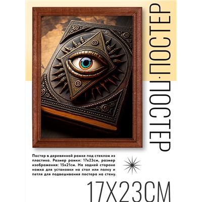 POSV-0308 Постер в рамке 17x23см Книга