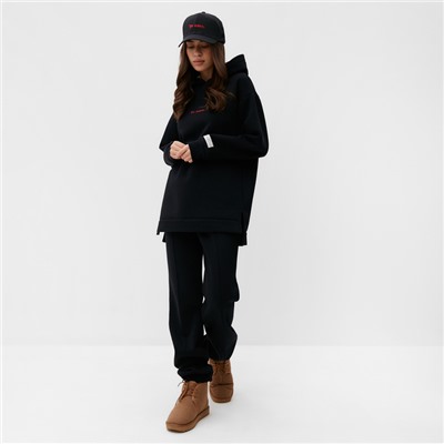 Джоггеры женские MIST Cozy style, чёрный, размер 50