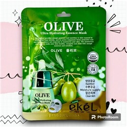 [EKEL] Маска тканевая с экстрактом оливы, OLIVE Ultra Hydrating Essence Mask, 25 мл