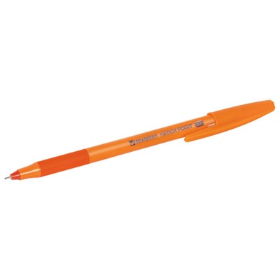 Ручка шариковая с грипом BRAUBERG "i-STICK POINT NEON", СИНЯЯ, корпус ассорти, игольчатый узел 0,7 мм, линия письма 0,35 мм, 144022