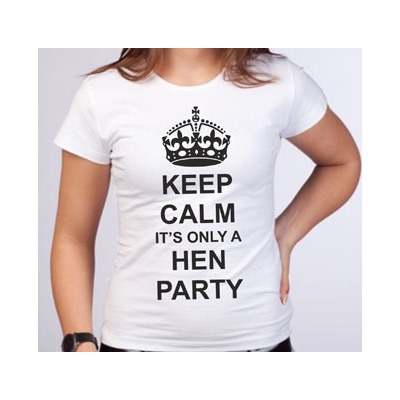 Футболка "Keep calm its only a hen party"