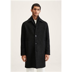 Abrigo oversize lana reciclada -  Hombre | MANGO OUTLET España