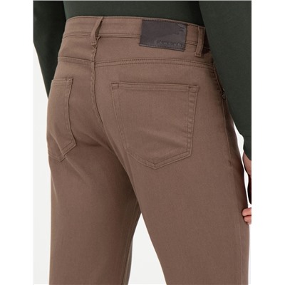 Brown Slim Fit Canvas Bloys