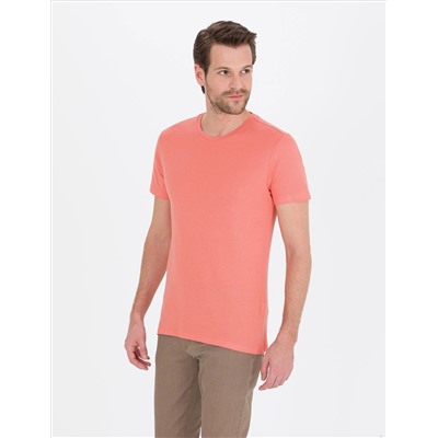 Pink Slim Fit Basic T -For