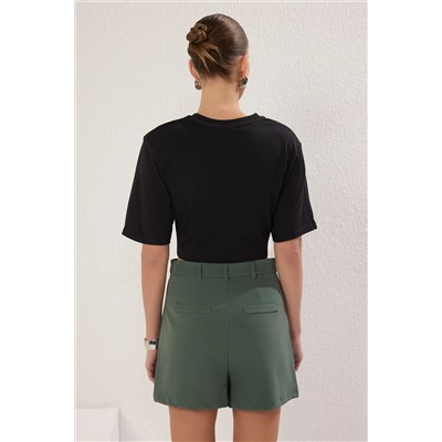 Green Ribe Подробный тканый короткий короткий Twoss23sr00079