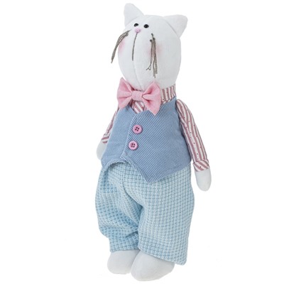 Игрушка набивная "Кот", L17 W13 H35 см, 2в.