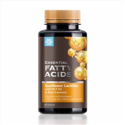 Лецитин подсолнечника с МСТ-маслом и бета-каротином - Essential Fatty Acids 90 капсул