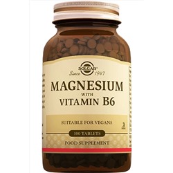 Solgar Magnesium With Vitamin B6 100