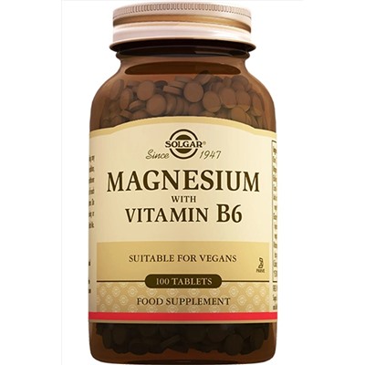Solgar Magnesium With Vitamin B6 100