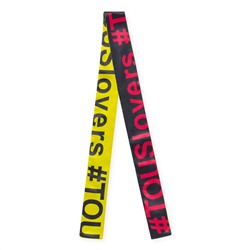 Fular Lovers - negro y fucsia
