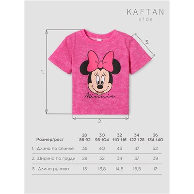 Футболка Minnie, Минни Маус, рост 110-116, розовый