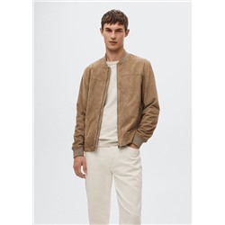 Cazadora bomber ante -  Hombre | MANGO OUTLET España