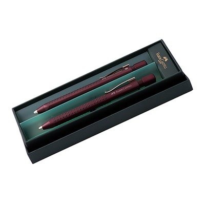 Набор шариковая ручка + карандаш 0,7мм Faber Castell GRIP 2011 цвет розовый/коричневый
