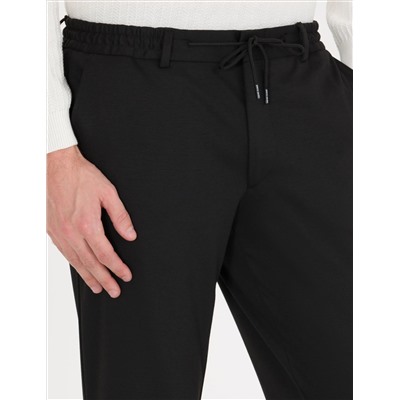 Черный бывший Тканевые штаны Slim Fit