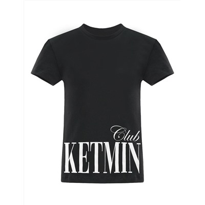 Футболка для девочки KETMIN CLUB цв.Чёрный