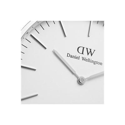 Reloj de cuarzo de poliéster Classic Cornwall - Negro y plateado