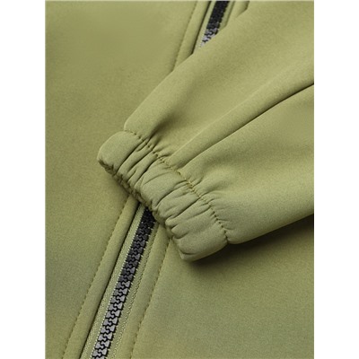 Комбинезон демисезонный для мальчиков MINAKU из Softshell на флисе, непромокаемый, оливковый, рост 128 см