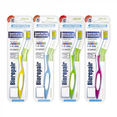 Зубная щетка Biorepair CURVE Junior Medium Soft (с 6 до 12 лет)