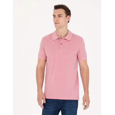 Pink Slim Fit Polo Yaka T -For