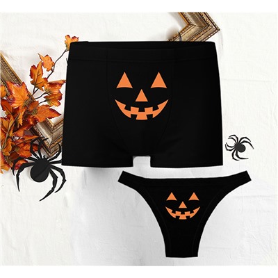 Парные трусы на halloween "Тыквы"