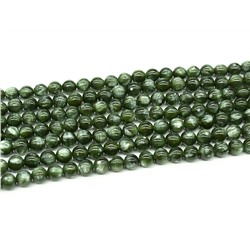 Бусины из серафинита шарик 6мм, 39см, 68 бусин