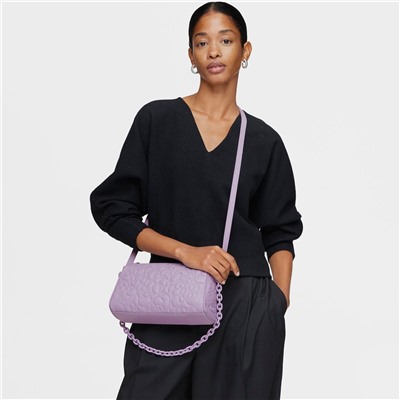 Bolso bandolera Greta - cuero - lila