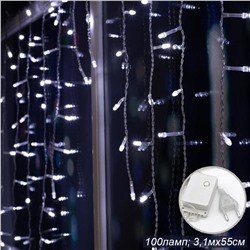 Гирлянда светодиодный дождь бахрома 300х 55 см 100 LED / GT620 /уп 100/АКЦИЯ