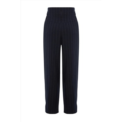 X Sagaza Studio Studio Navy Blue Littered PaCa Подробные брюки для покрытия tpraw23pl00039