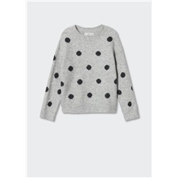 Jersey punto lunares -  Niña | MANGO OUTLET España