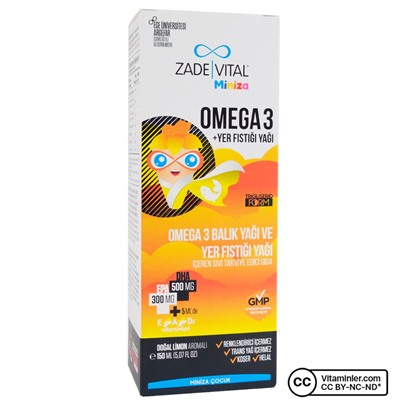 Zade Vital Miniza Омега 3 и арахисовое масло 150 мл