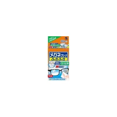 Kobayashi Влажные салфетки "Megane Cleaner W" для очищения линз очков (от запотевания / в индивидуальной упаковке, 40 шт.) размер салфетки 100 х 133 мм / 48