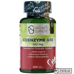 Nature's Supreme Coenzyme Q10 100 мг 120 капсул