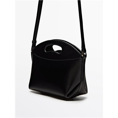 Bolso mini bandolera piel napa