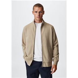 Sudadera algodón cremallera -  Hombre | MANGO OUTLET España
