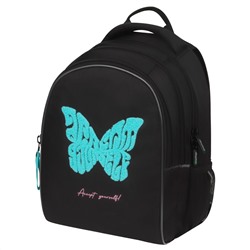 Рюкзак Berlingo inStyle "Butterfly" 41*27*20см, 3 отделения, 2 кармана, эргономичная спинка