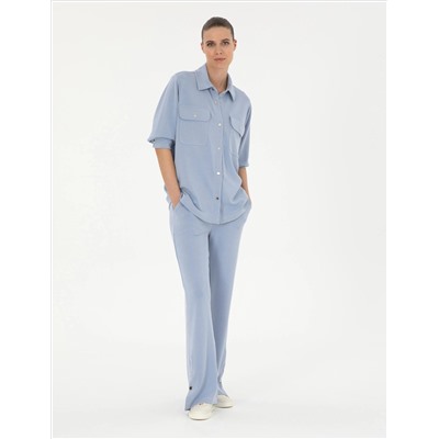 Blue Loose Fit Trade Close Six