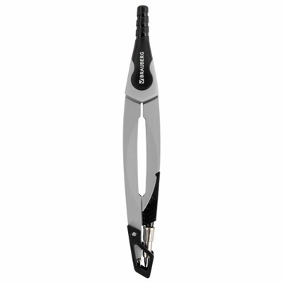 Циркуль с защитным колпачком BRAUBERG ULTRA, 135 мм, графитовый, блистер, 210817