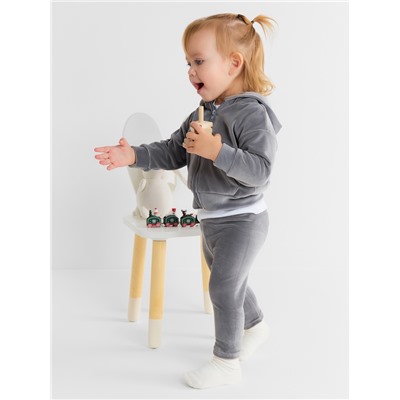 Брюки (леггинсы) Крошка Я Plushy, р. 80-86 см, серый