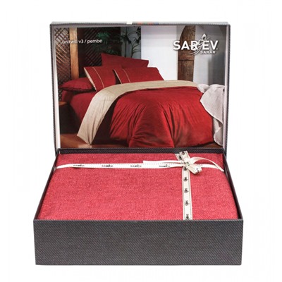 Постельное белье Sarev fancy 1.5 спальное N344 UNITWILL v3/Pembe
