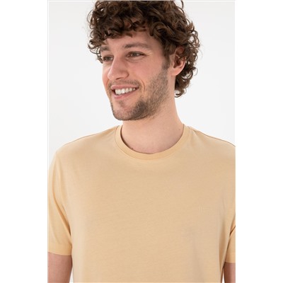 Мужская обычная подходная велосипедная шейка Beige Basic T -Fish Surprise Scount в корзине