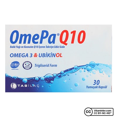 Omepa-Q10 Omega 3 Ubiquinol 30 капсул