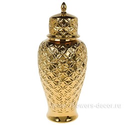 Ваза "Шинуазри Gold" (керамика), D23xH50,8 см