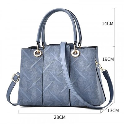 Женская кожаная сумка 8813-113 GREY