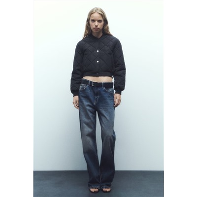 CAZADORA BOMBER ACOLCHADA CROPPED